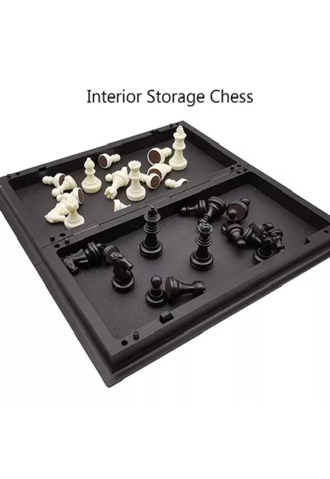 Ajedrez magnético juego de mesa chess game tablero 33x33 cm-3