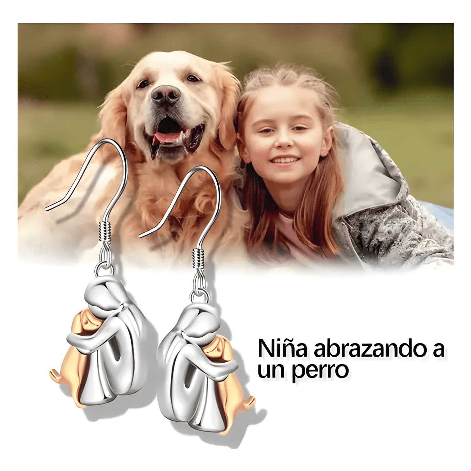 Aros Mujer Perro Pendientes Plata 925 Joya Mujer Regalo #4-1