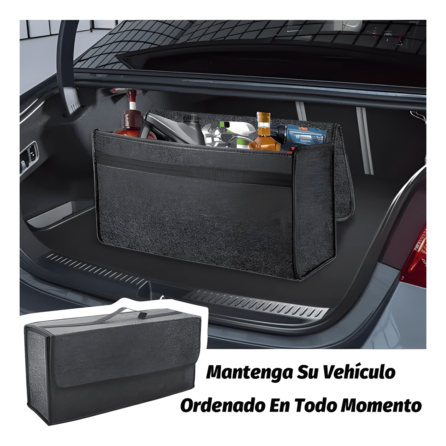 Bolso Maletin Organizador Alfombra Maletero Auto Organizador-1