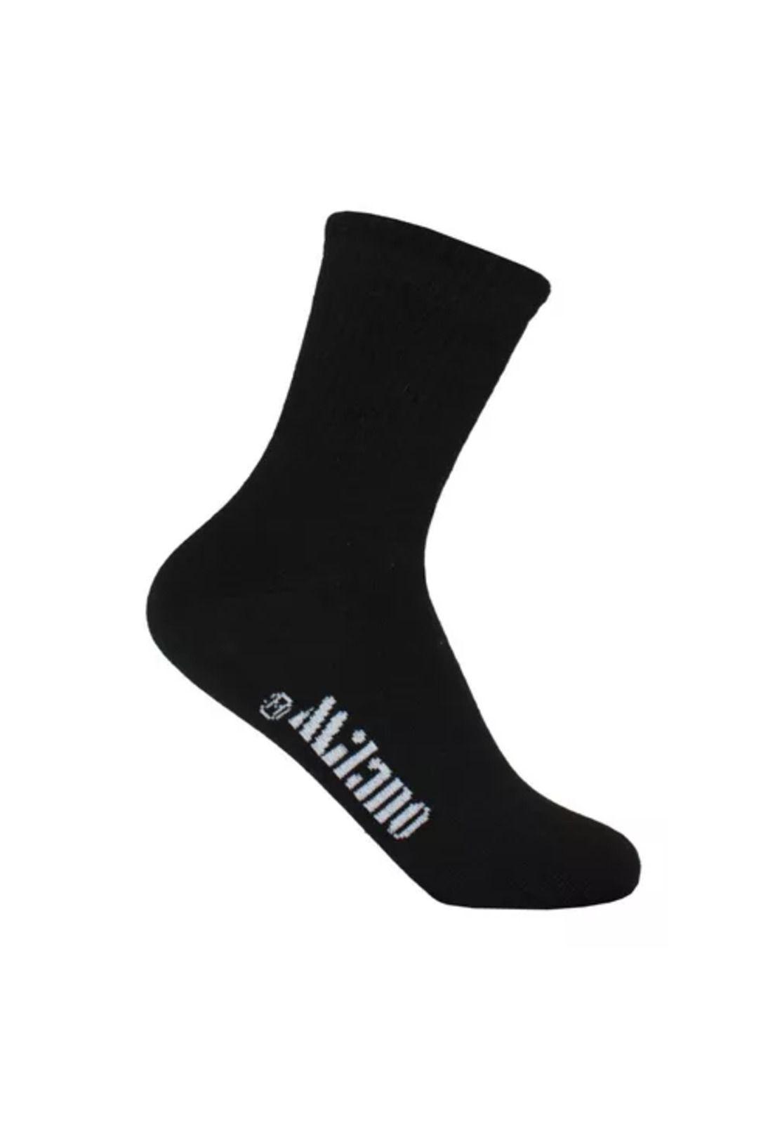 Calcetines de media caña para hombre, pack de 12 pares, color negro-2