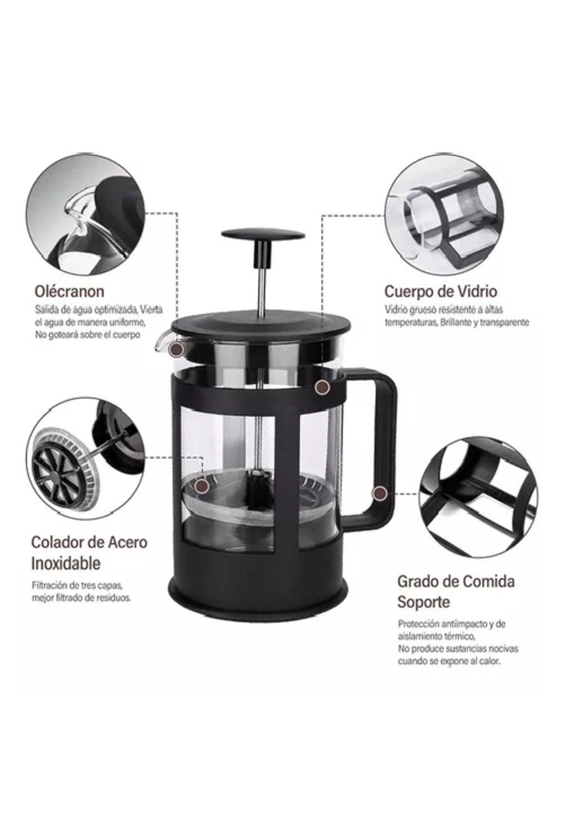 Cafetera francesa de 350 ml, Marinshop, prensa francesa espumadora-4