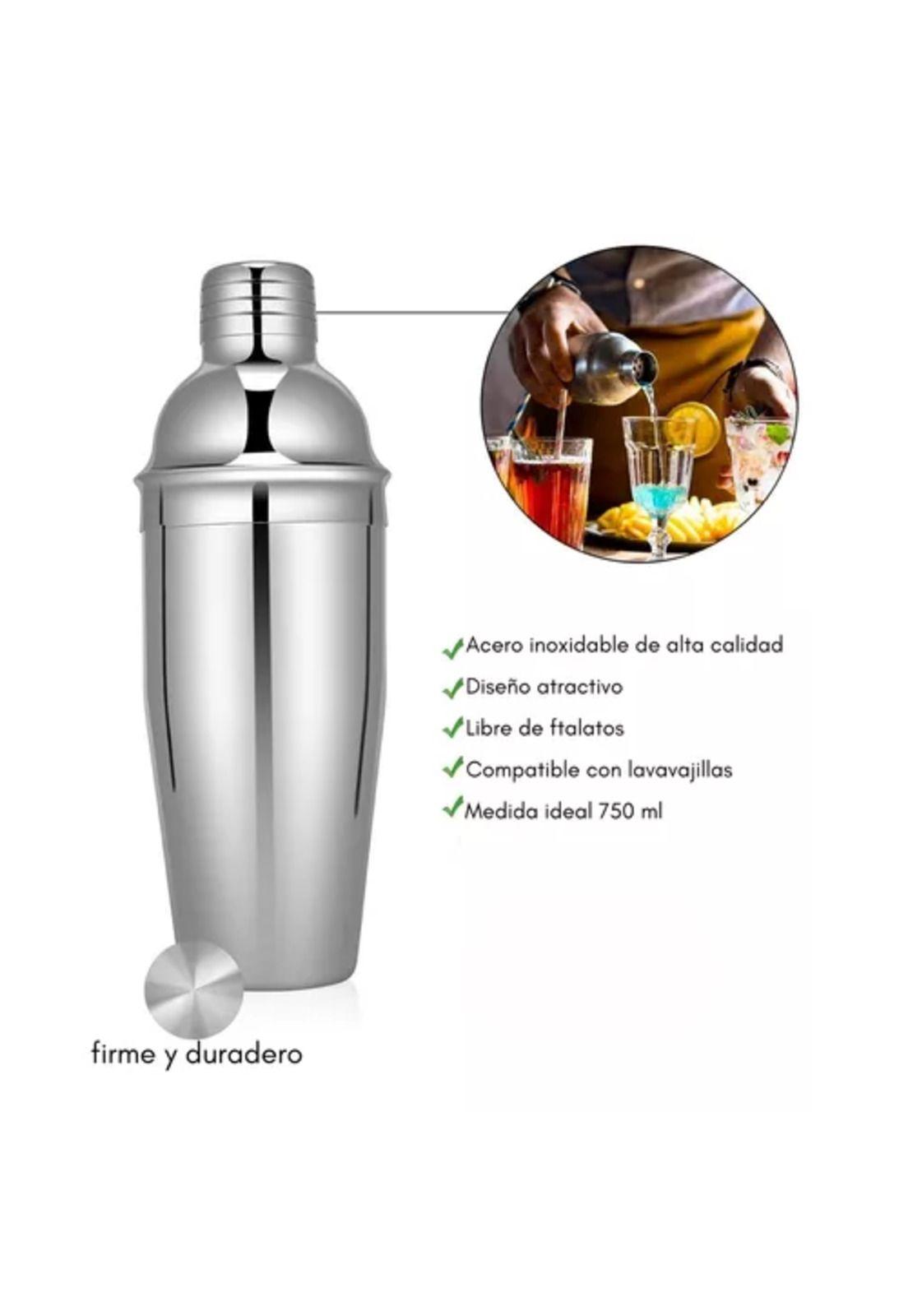 Coctelera set bartender bar 23 piezas inoxidable 750 ml-2