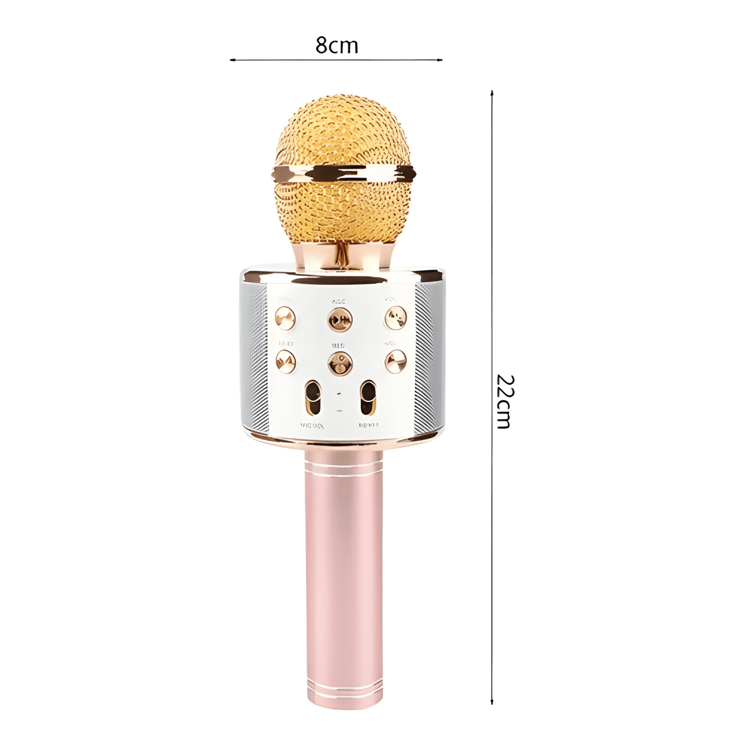 Micrófono inalámbrico portátil bluetooth de karaoke / Rosa-4