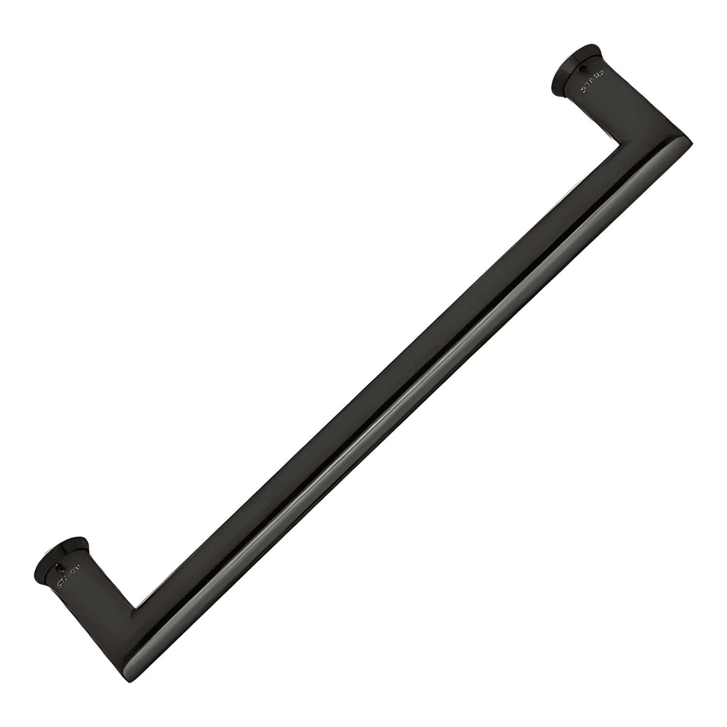 Tirador simple fijación invisible 30 cm, negro mate #8-0