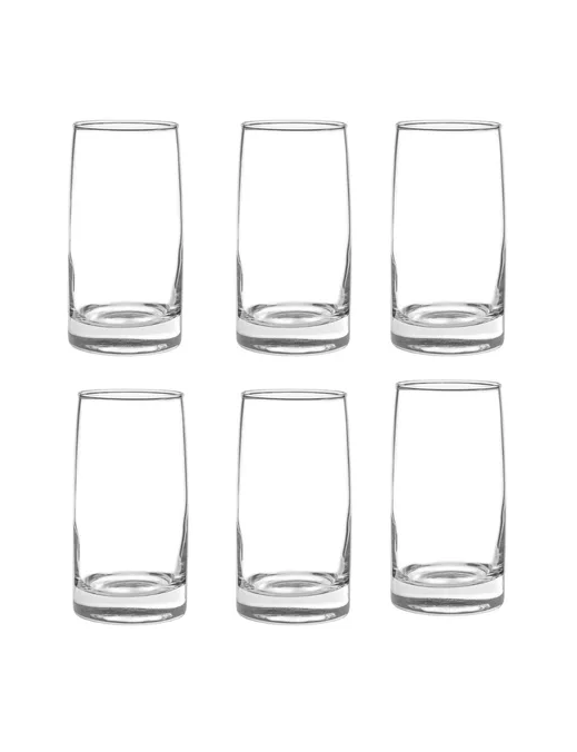 Set 6 Vasos Altos 388cc Toledo Vidrio Cristar Mojitos Bebida Transparente-2