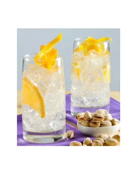 Set 6 Vasos Altos 388cc Toledo Vidrio Cristar Mojitos Bebida Transparente-3