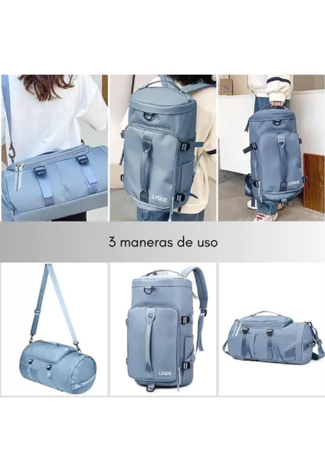 Bolso de viaje impermeable, mochila multiusos, hombro, gimnasio-2