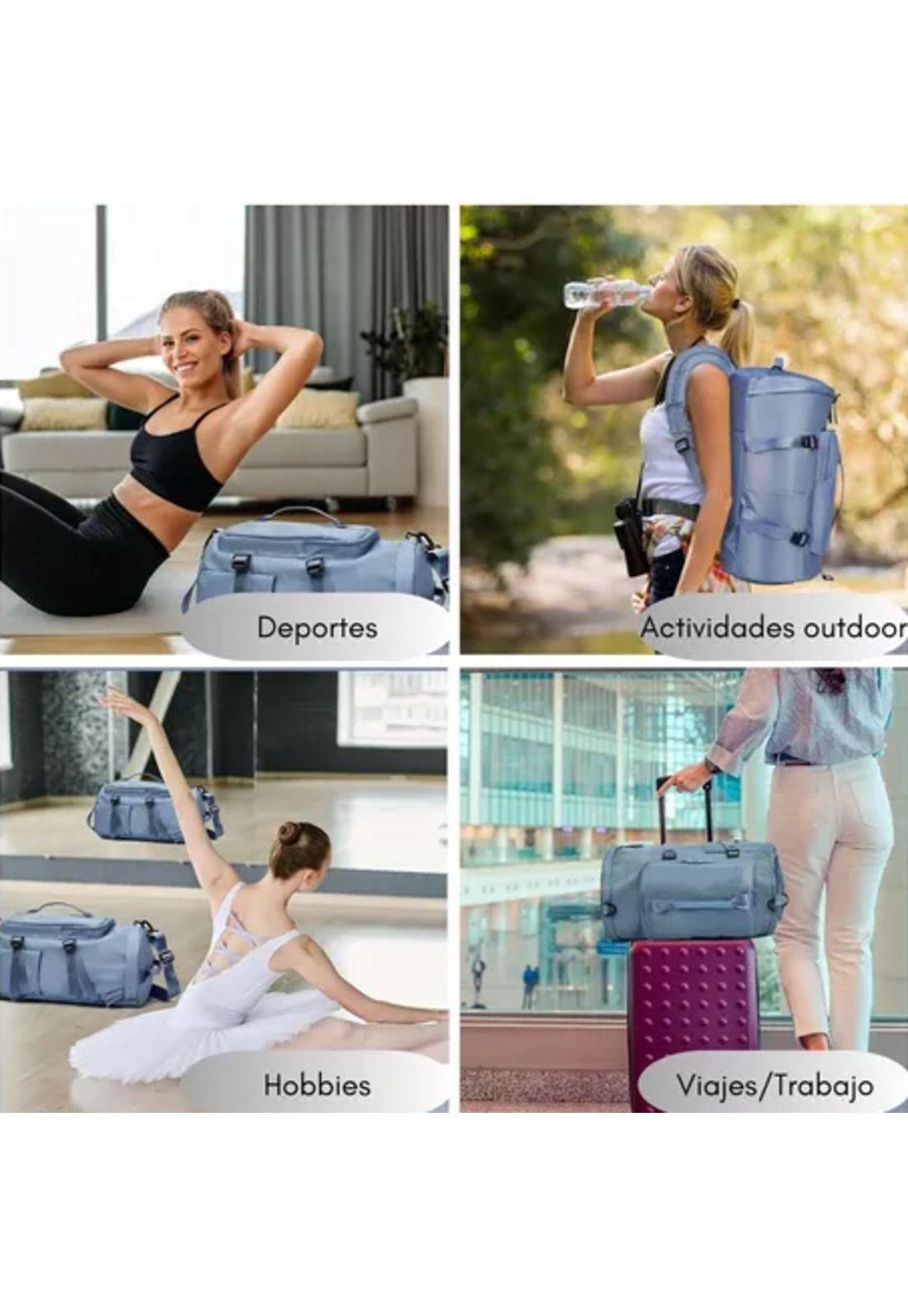 Bolso de viaje impermeable, mochila multiusos, hombro, gimnasio-4