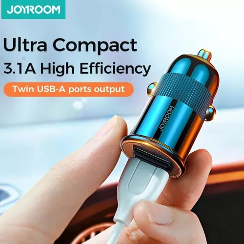 Cargador rápido para automóvil doble puerto USB 5V 31A negro-3