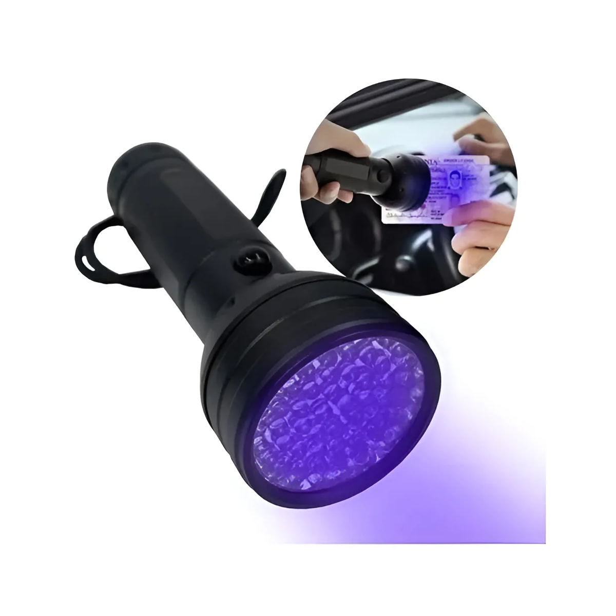 Linterna Ultravioleta 51 Led Uv Detectora Sustancias Lampara Rayos Ultravioleta-0