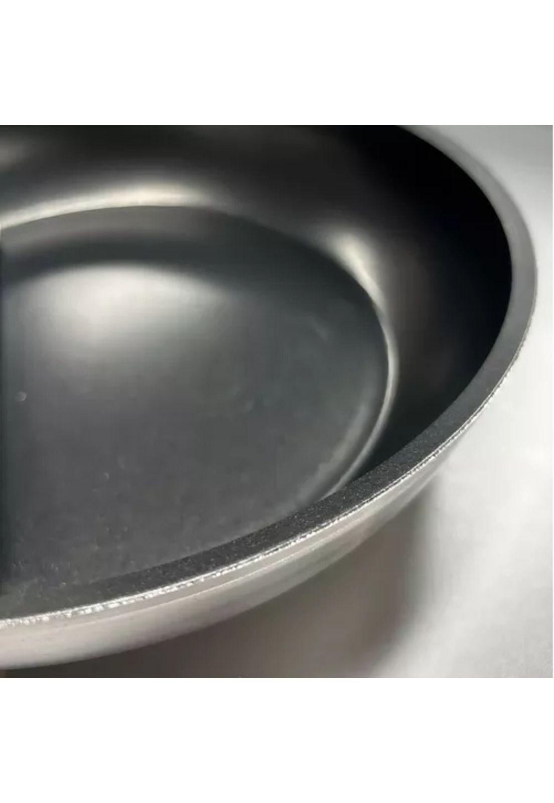Sartén profesional de aluminio de 28 cm, anti-rayaduras, color negro-2