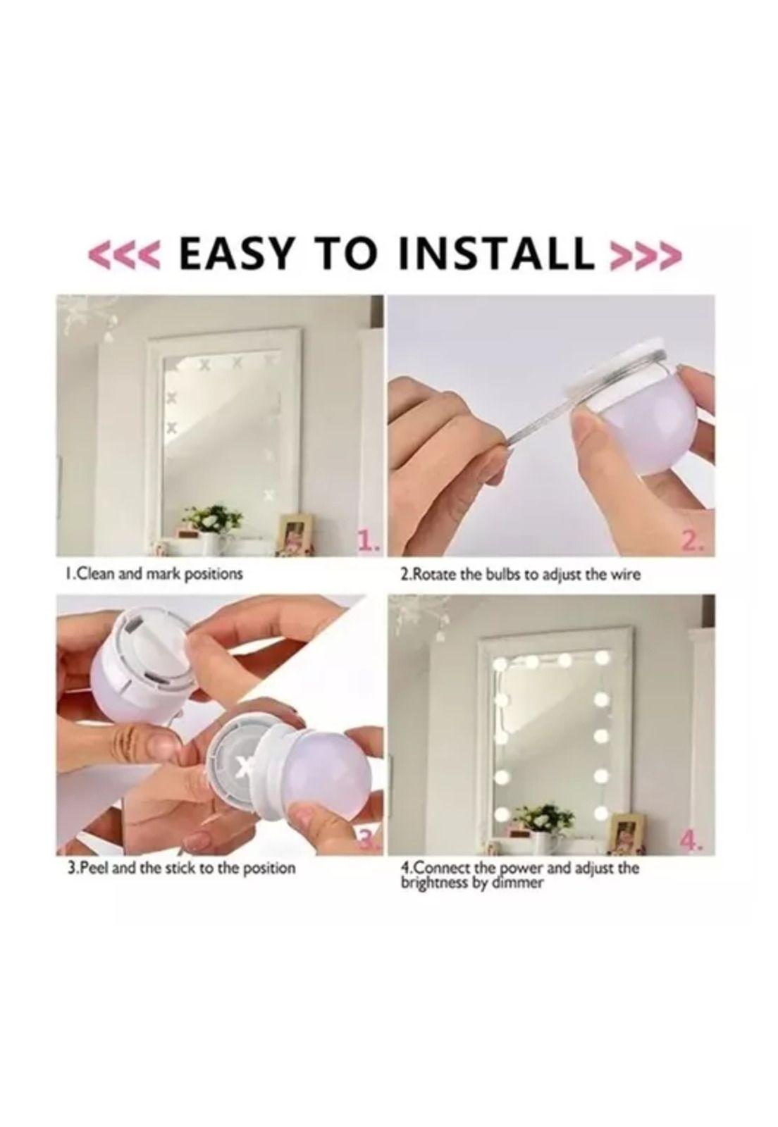 Luces para Espejo Tocador Maquillaje 10 Bombillas LED-2
