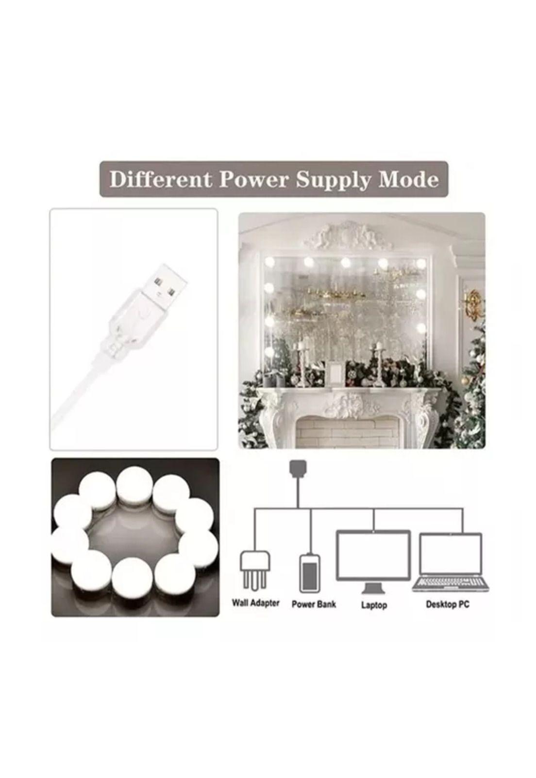 Luces para Espejo Tocador Maquillaje 10 Bombillas LED-5