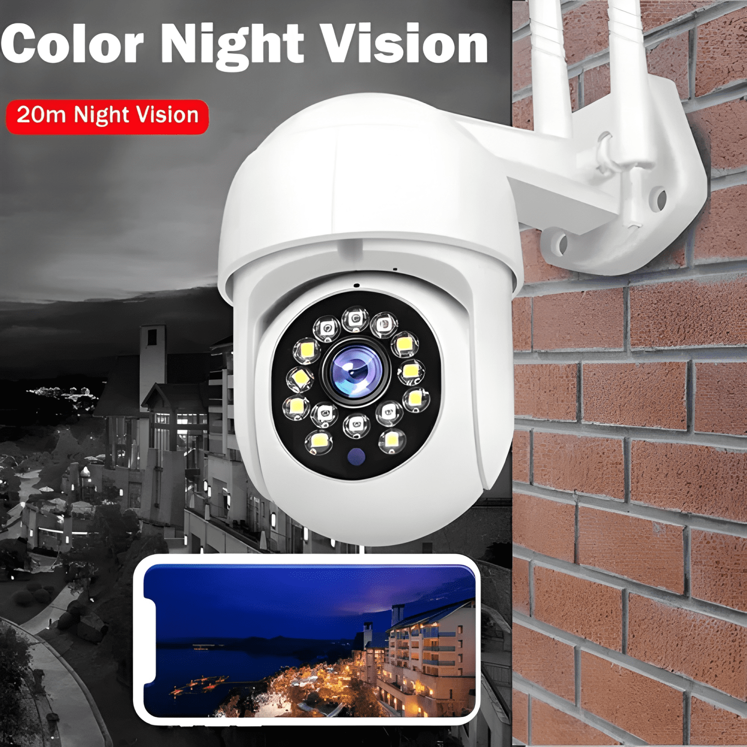 Pack X 2 Camara Domo Ip Wifi Hd Motorizada Vision Nocturna-4