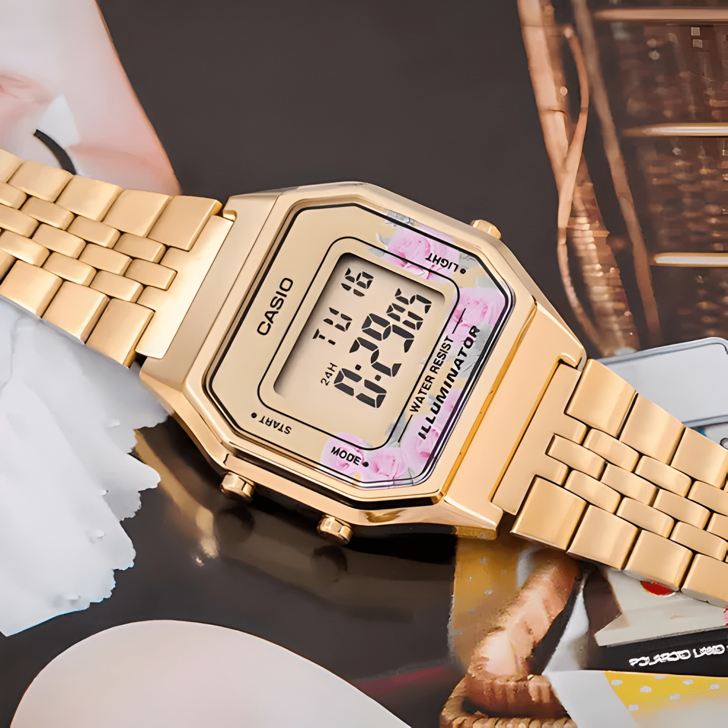 Reloj casio mujer vintage digital original la-680wga-4c #2-3