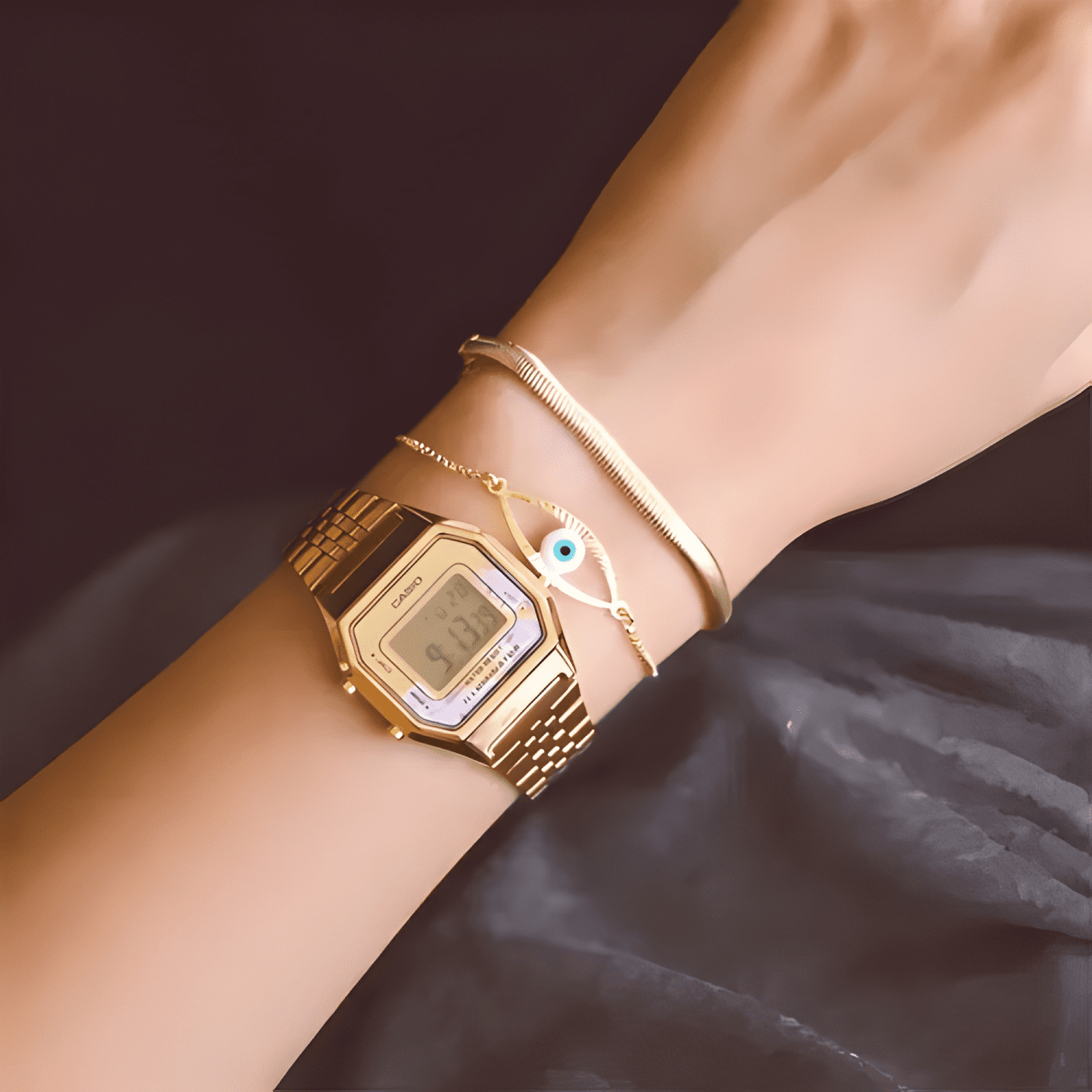 Reloj casio mujer vintage digital original la-680wga-4c #2-4