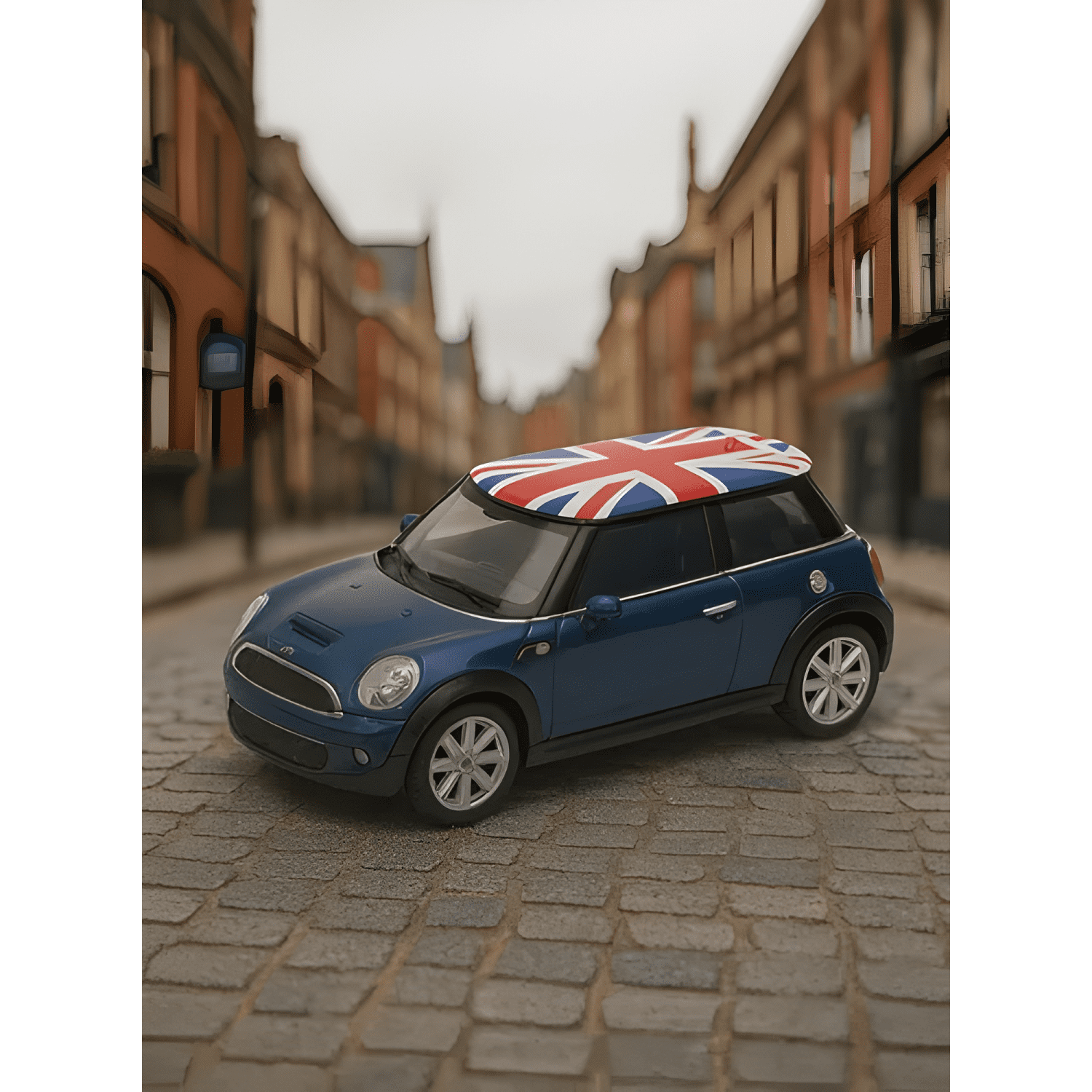 Auto Mini Cooper British Flag S coleccionable #3-4