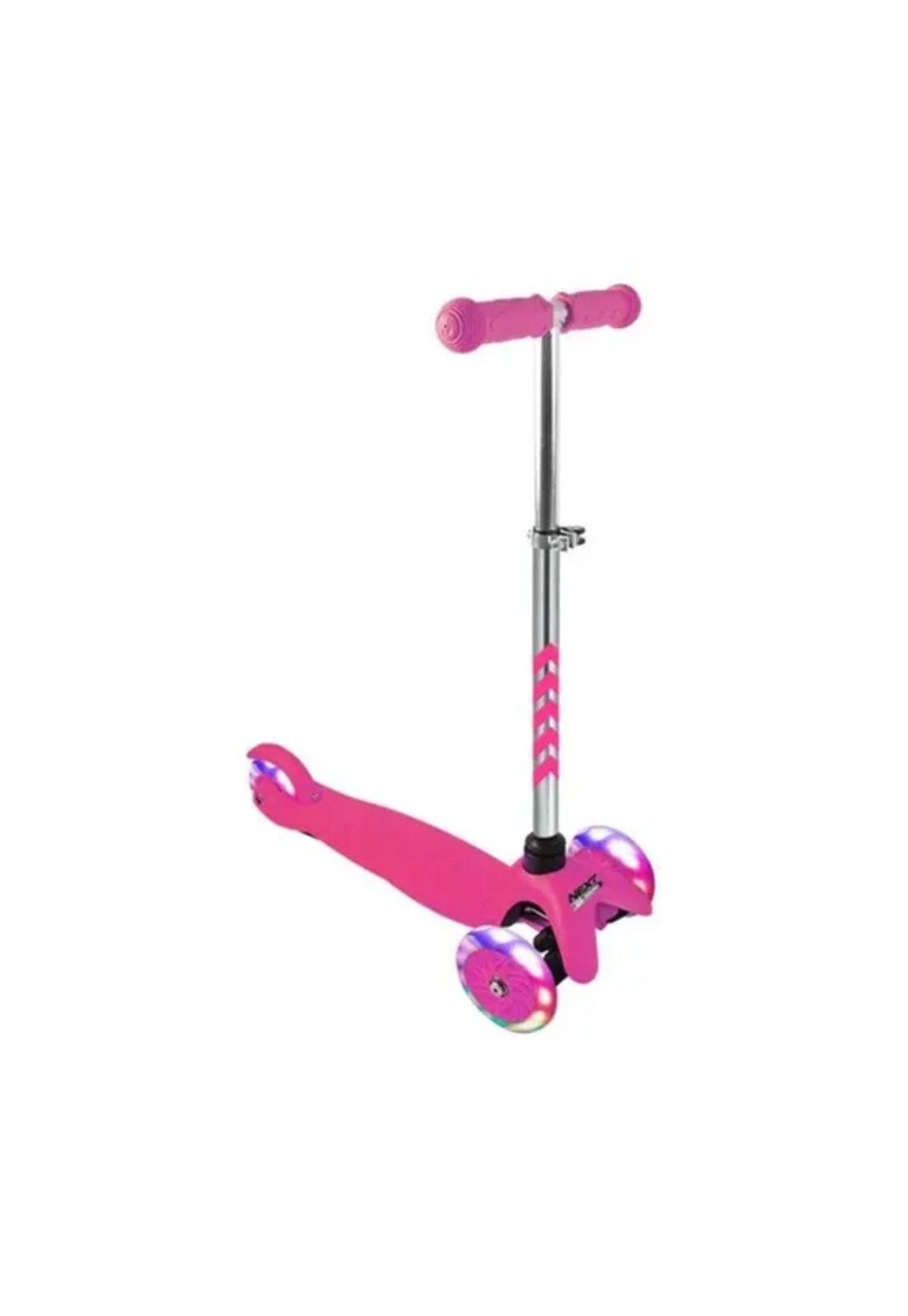 Patín scooter junior niños next ajusta ruedas luz led + colo-0