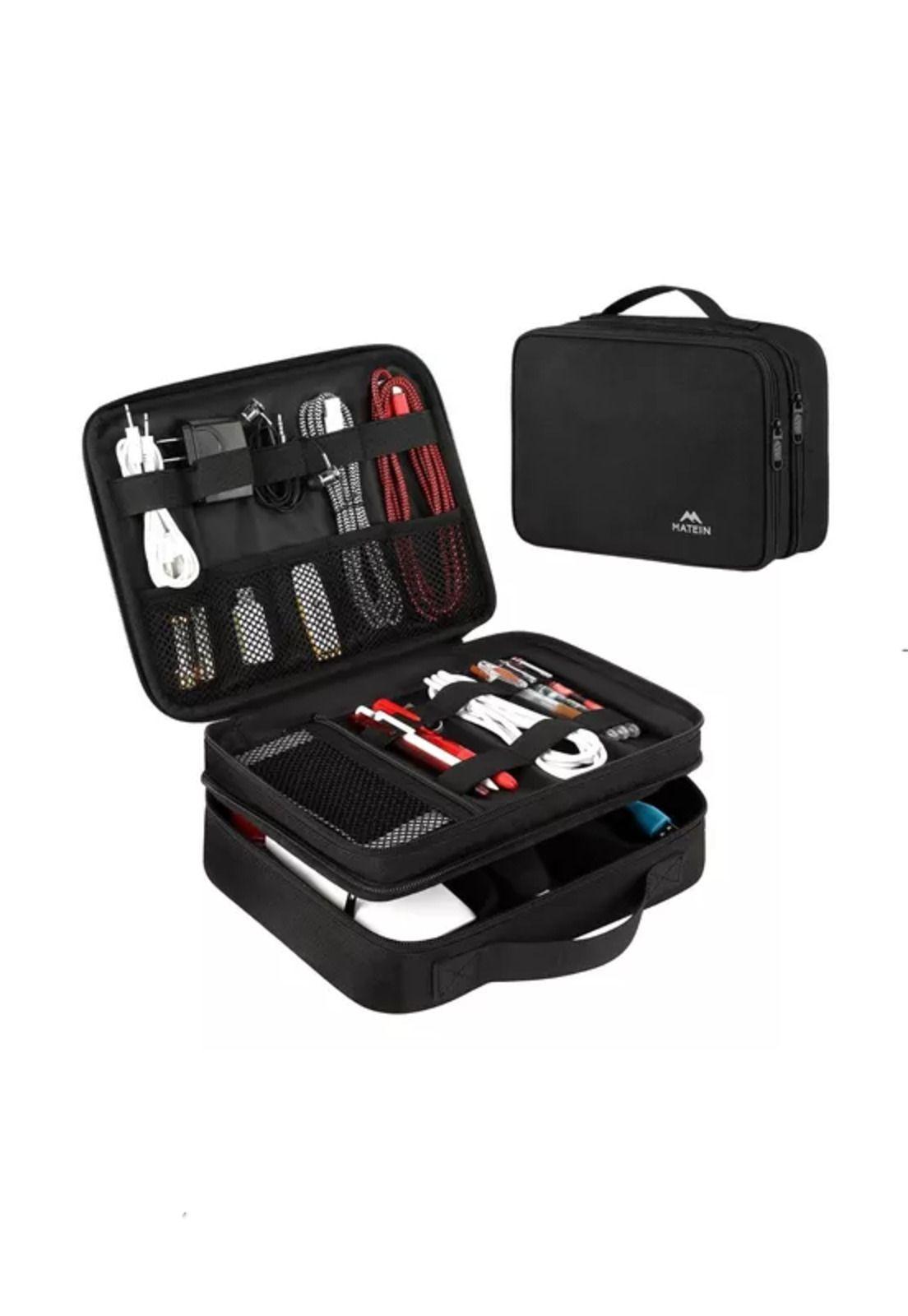 Organizador de cables estuche organizador negro-1
