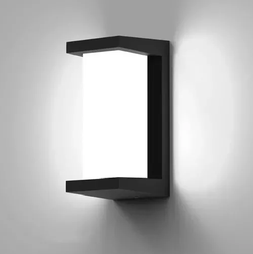Aplique frío moderno IP65 impermeable exterior color negro-5