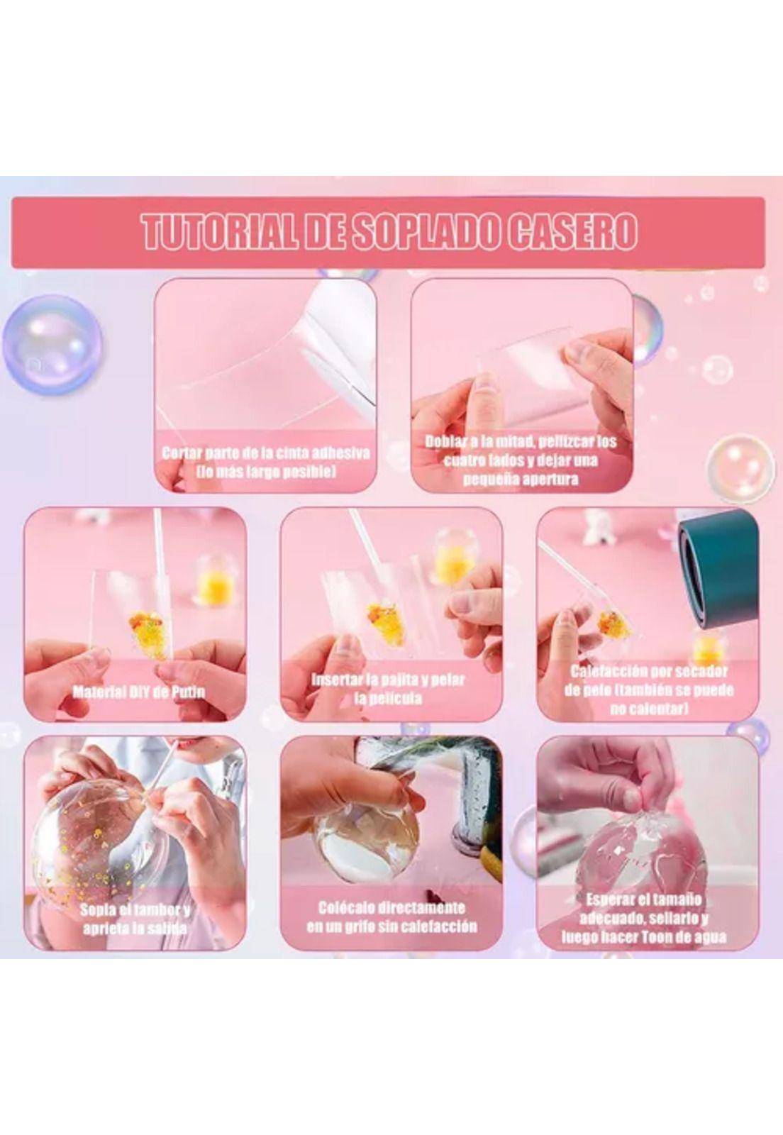 5 rollos de cinta de burbuja doble cara surtidos DIY-3