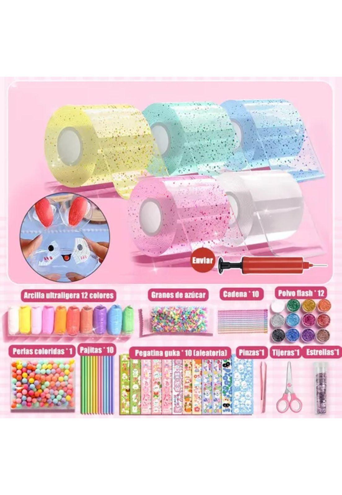 5 rollos de cinta de burbuja doble cara surtidos DIY-6