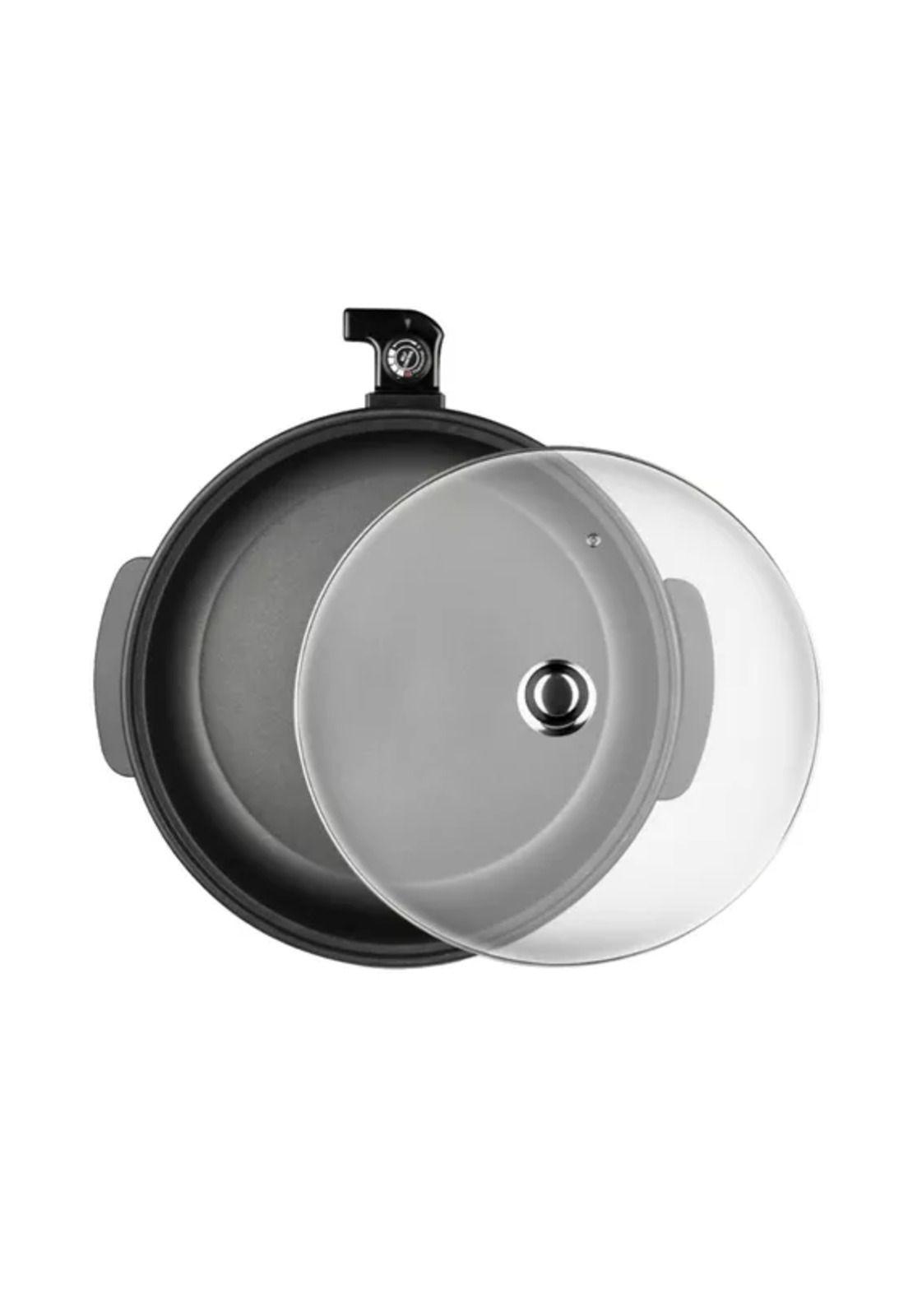 Olla sartén multifuncional eléctrica R5405, pizza, paella, color gris oscuro-3