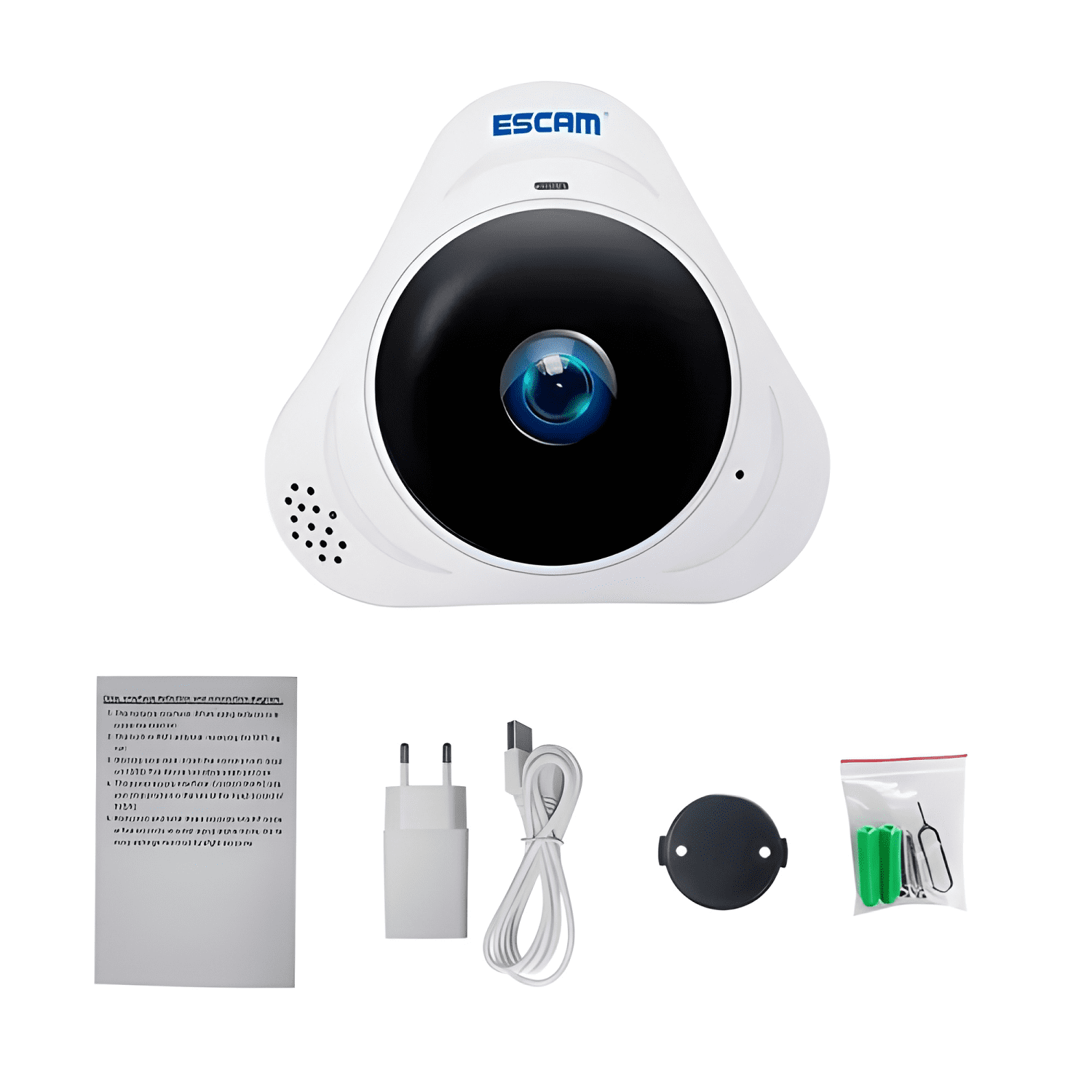 Cámara Panorámica Ip Wifi Escam Q8 360 Grados Ptz Blanca-2