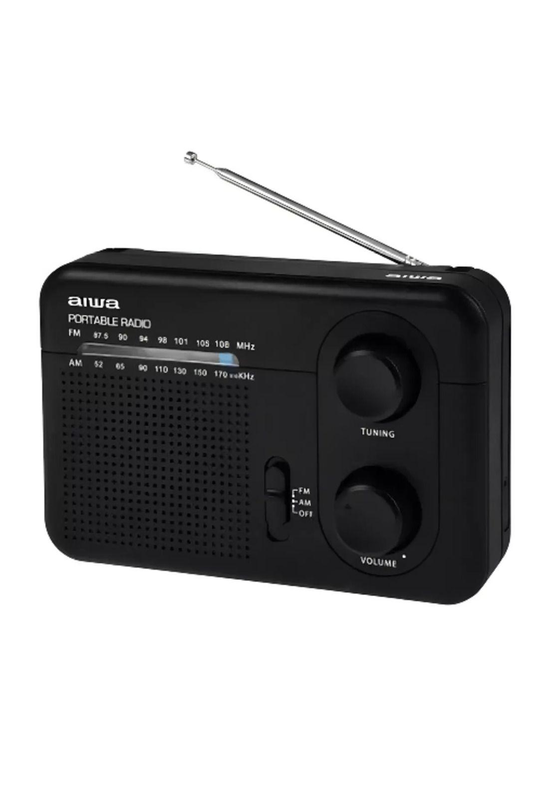Radio FM Aiwa AWFML4, analógico 220V, portátil, color negro-2