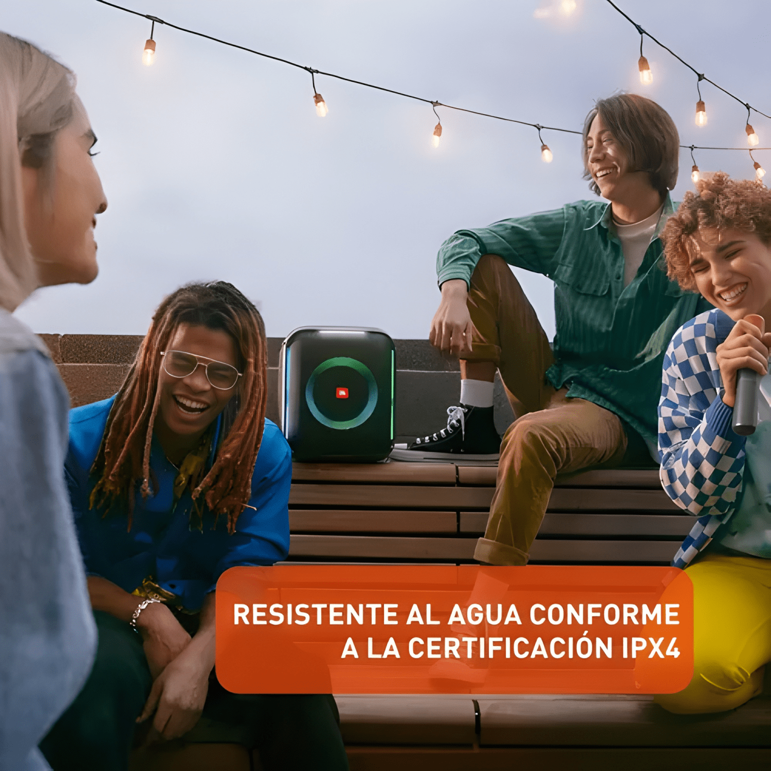 Parlante portátil con bluetooth waterproof Negro #1-3