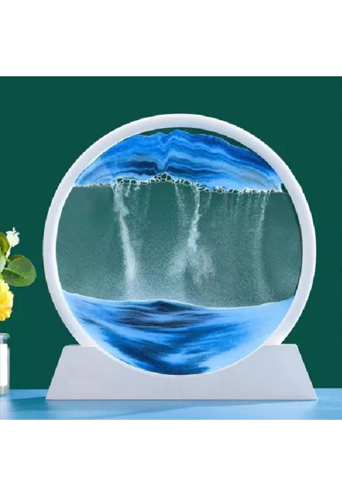 Decoración Arte de Arena Anti Estrés Sensorial Paisaje Azul-2