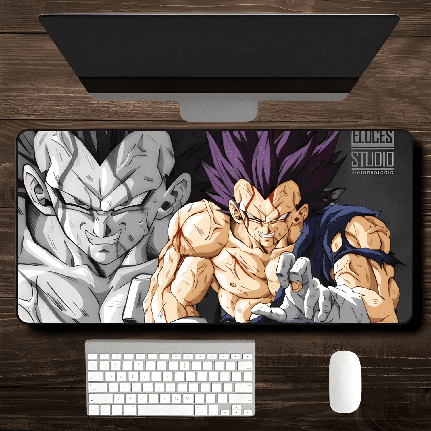 Mouse Pad Gigante Vegeta Ultra Ego 80x40cm Xxl Gran Diseño-1