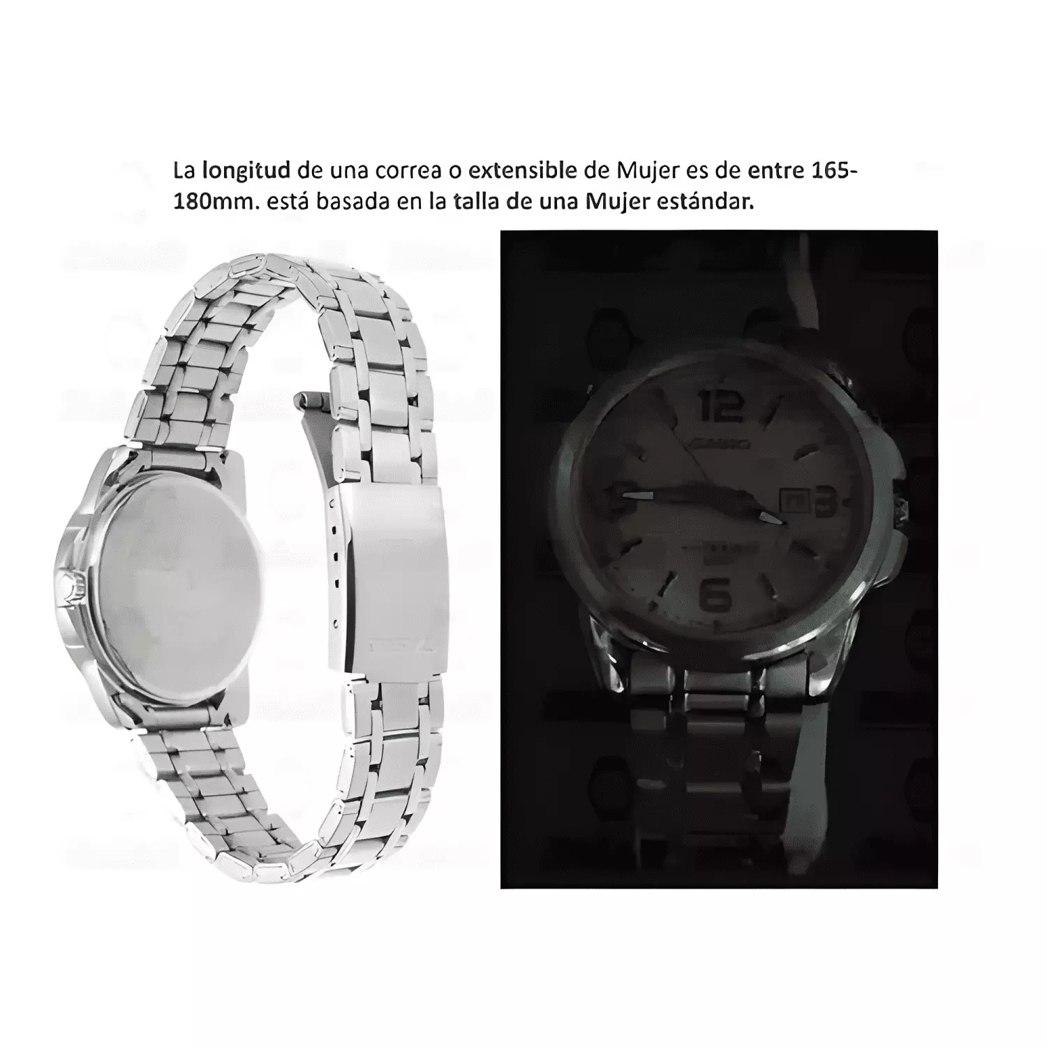 Reloj casio ltp-1314d-5a mujer fechador Rosa-4