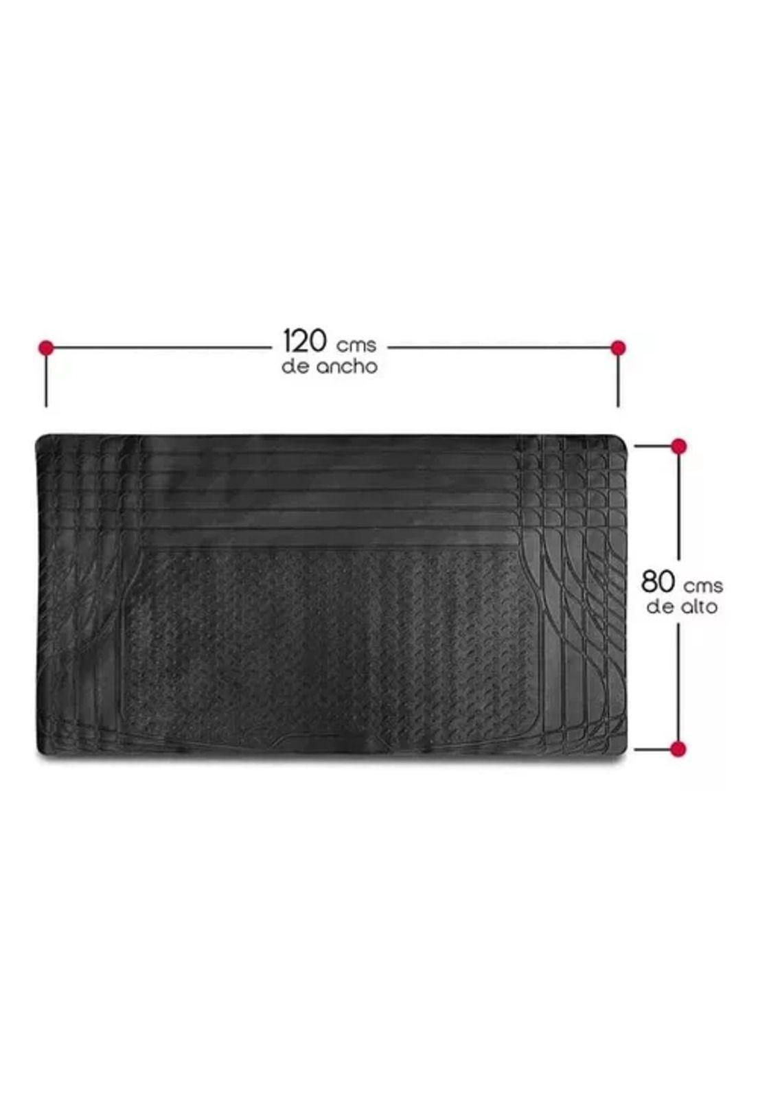 Alfombra cubre maletero de goma para autos y SUV, universal, color negro-2