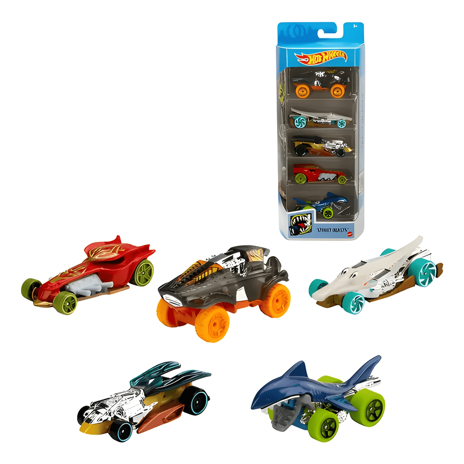 Pack 5 autos Hot Wheels-0