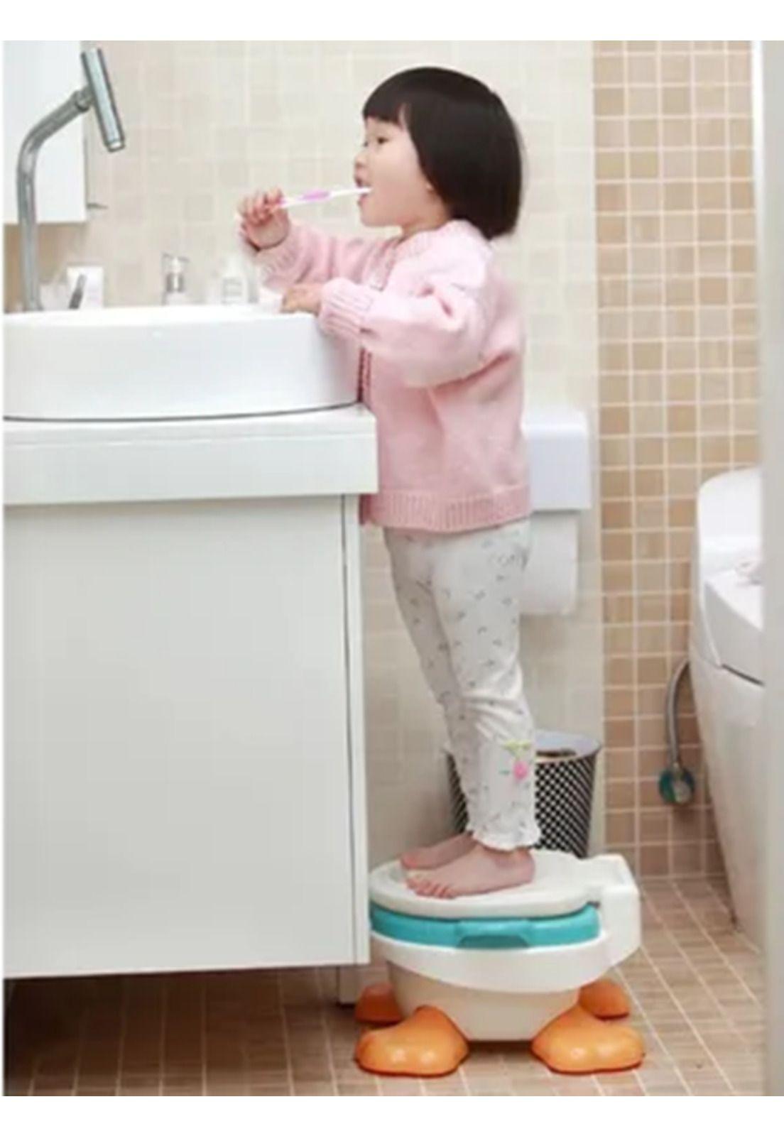 Pelela bacinica pato bebé 3 en 1 para niño o niña, diseño Metinca-3