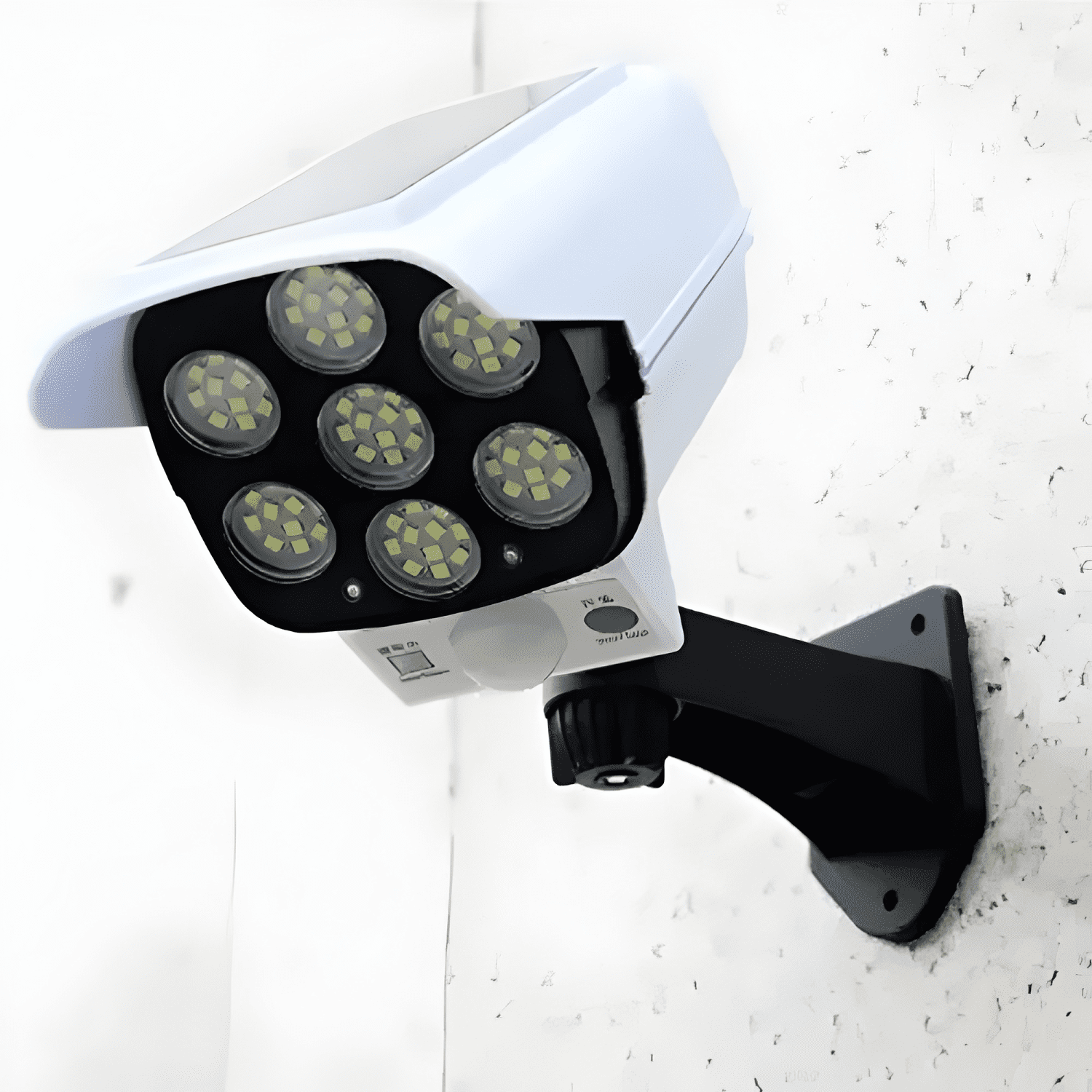 Cámara Seguridad Vigilancia Solar Falsa Sensor Movimiento-2