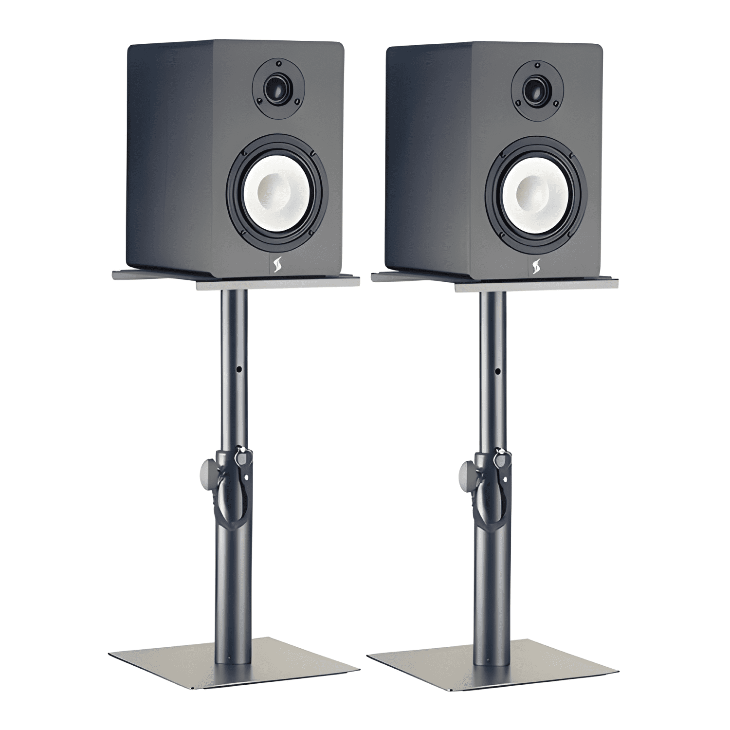 Soporte para parlante smos05set pie pack x 2 unidades Negro-0