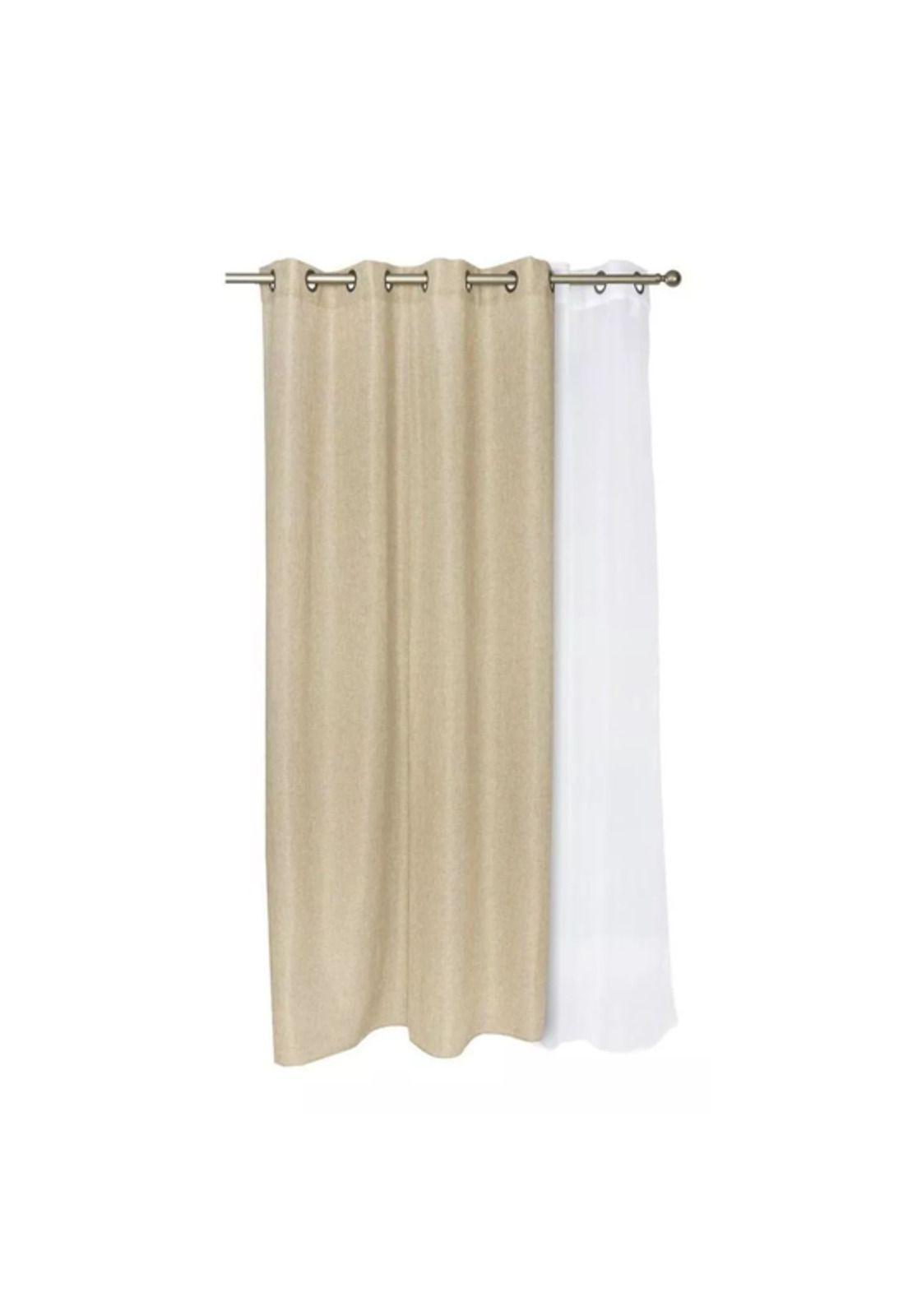 Set cortinas Corcovado 140x220 cm, color natural-0