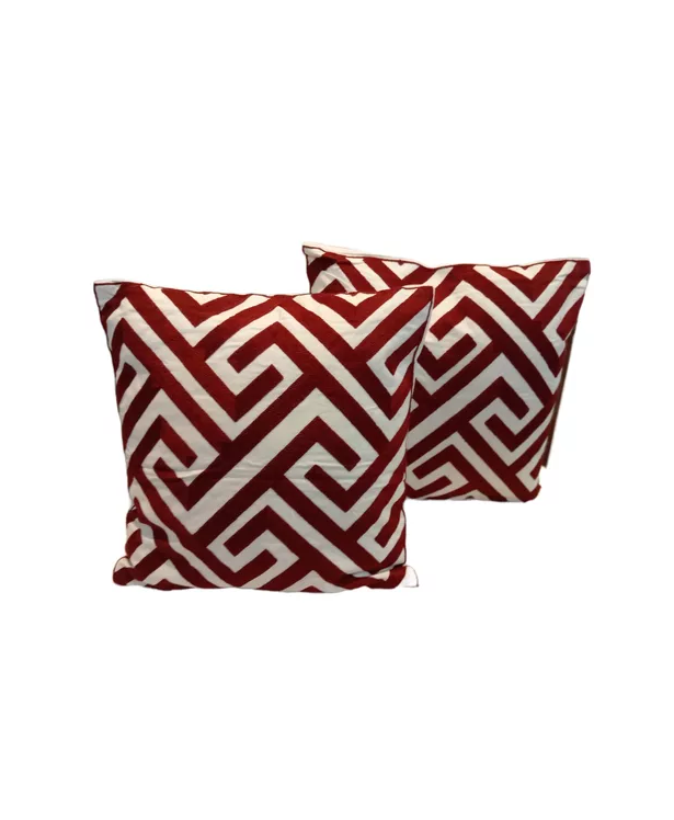 Pack de 4 Fundas para Cojín 45x45 cm Burdeo-1