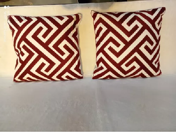 Pack de 4 Fundas para Cojín 45x45 cm Burdeo-2