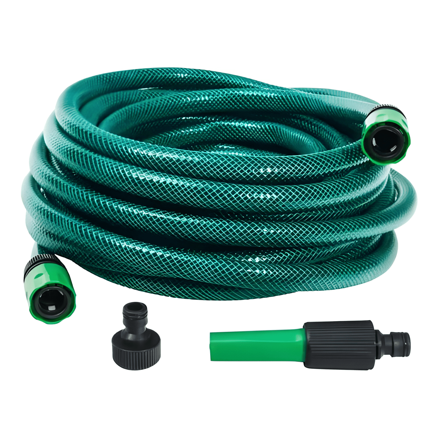 Manguera jardin 1 pulgada rollo 25 metros con acoples #8-2