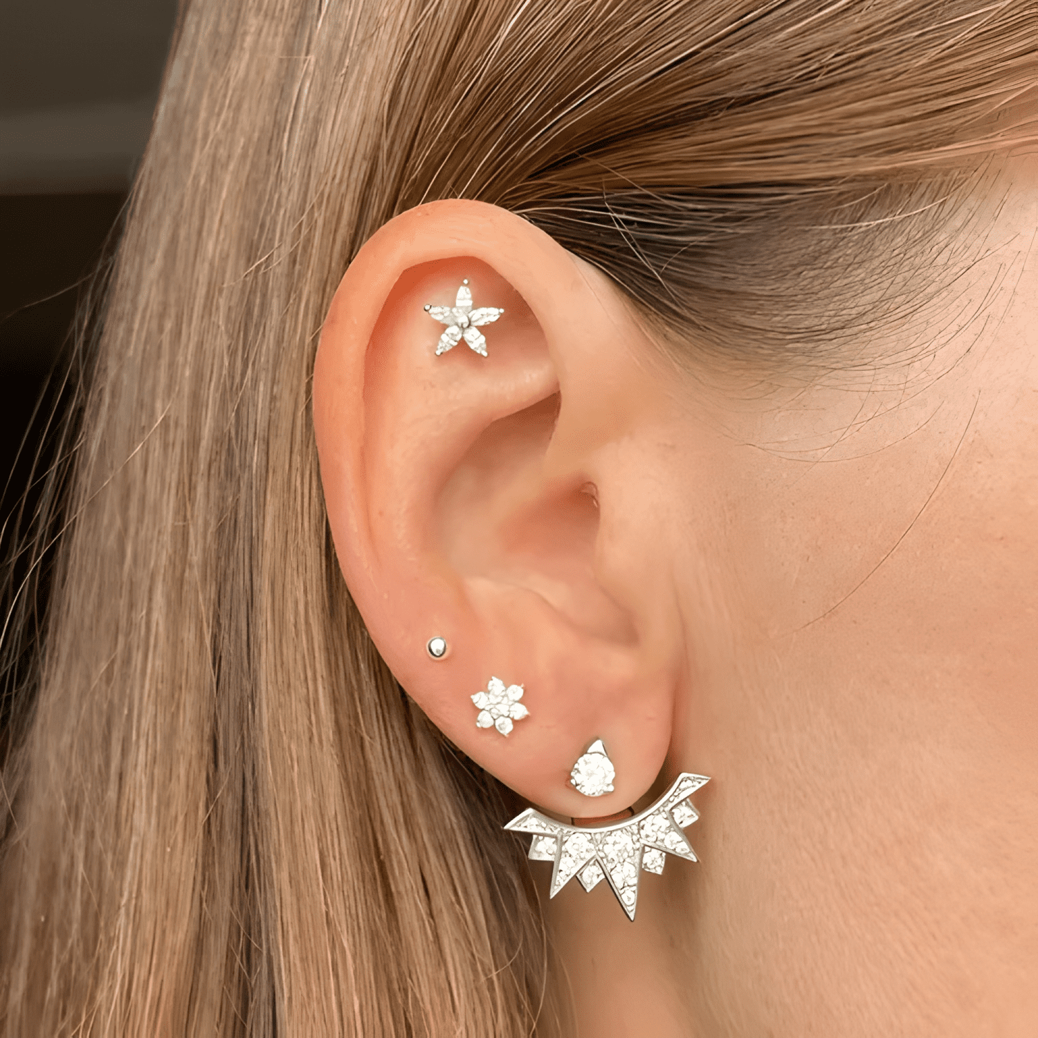 Aros Pequeños Mini Pendientes Esferas 2 Mm Plata 925-3