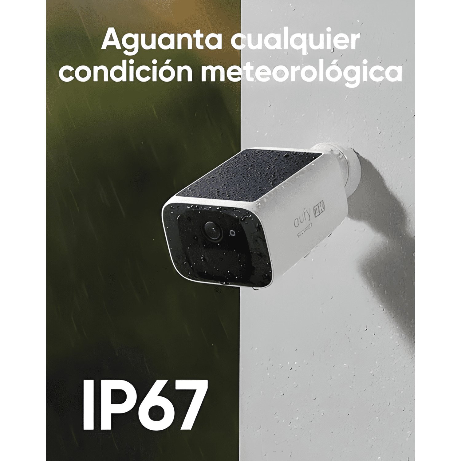 Cámara de Seguridad Eufy S220 Exterior Solar 3mp Ip67 Wifi-3