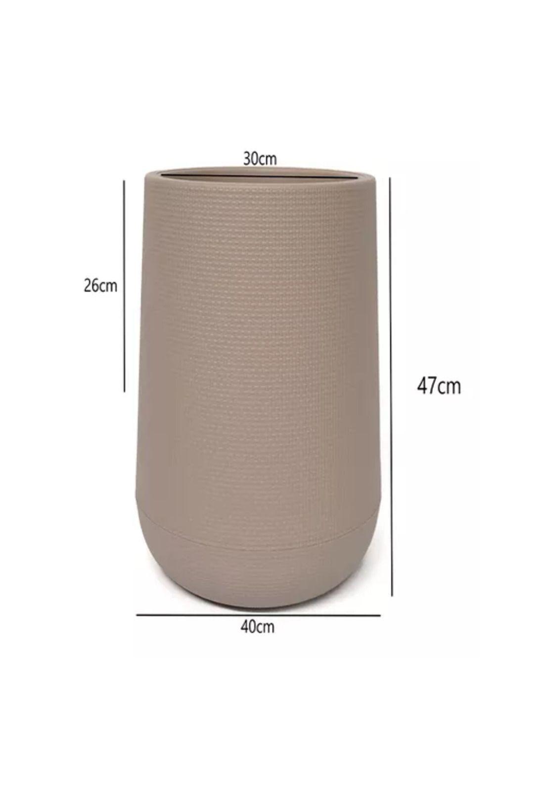 Maceteros Grandes Plástico Terraza Beige-2