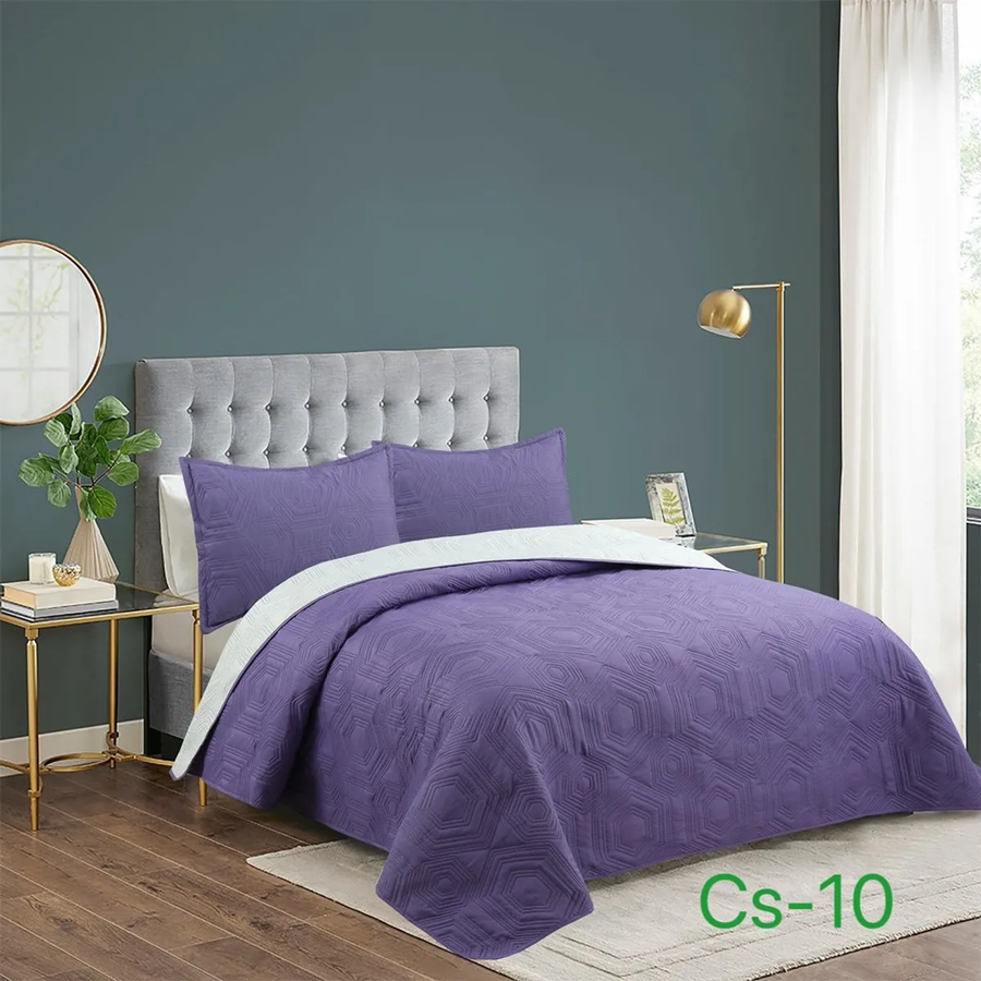 Cubrecama quilt verano 2.5 plazas king varios diseños-0