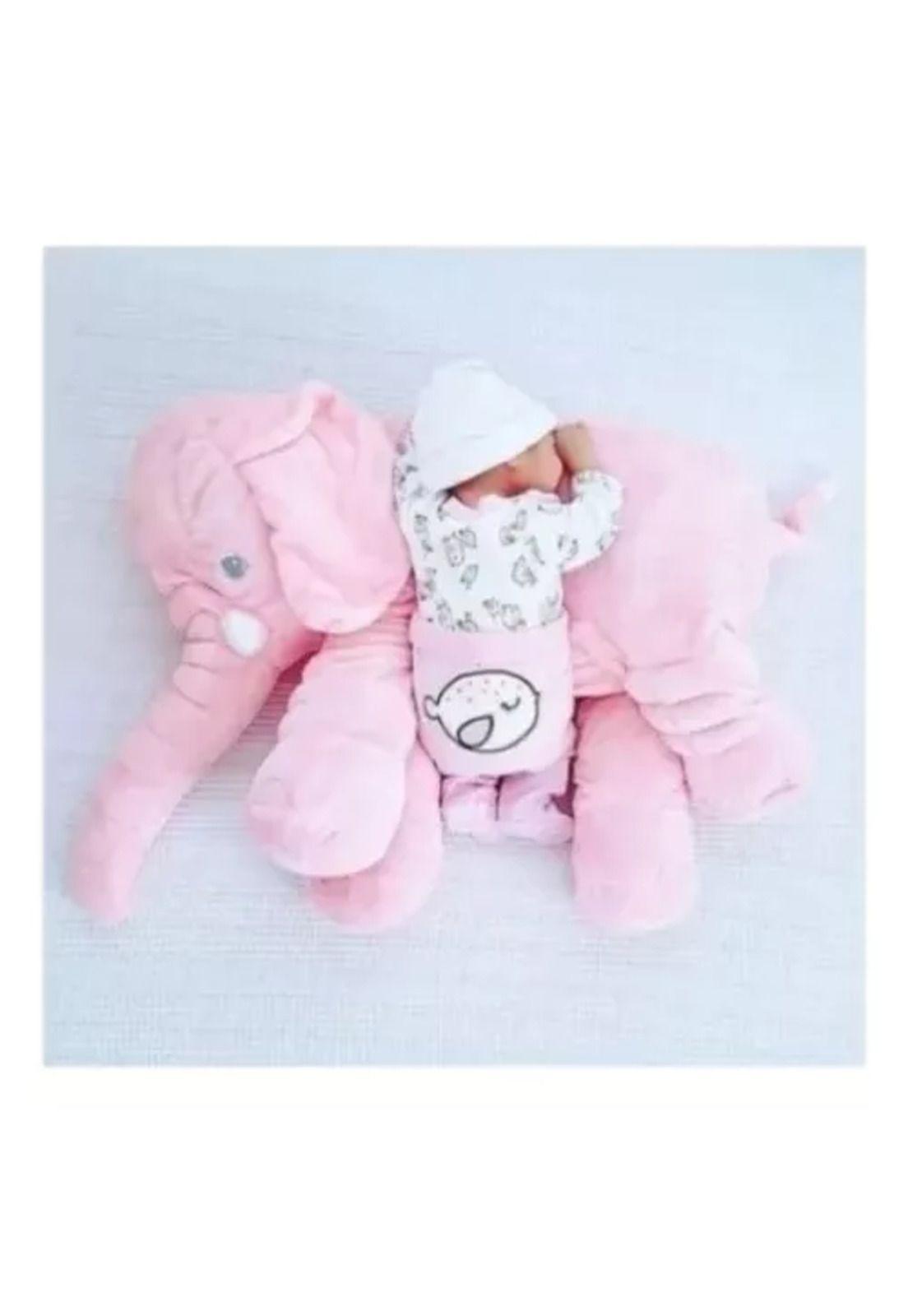 Peluche gigante elefante gris, almohada bebé, suave y liviano-3