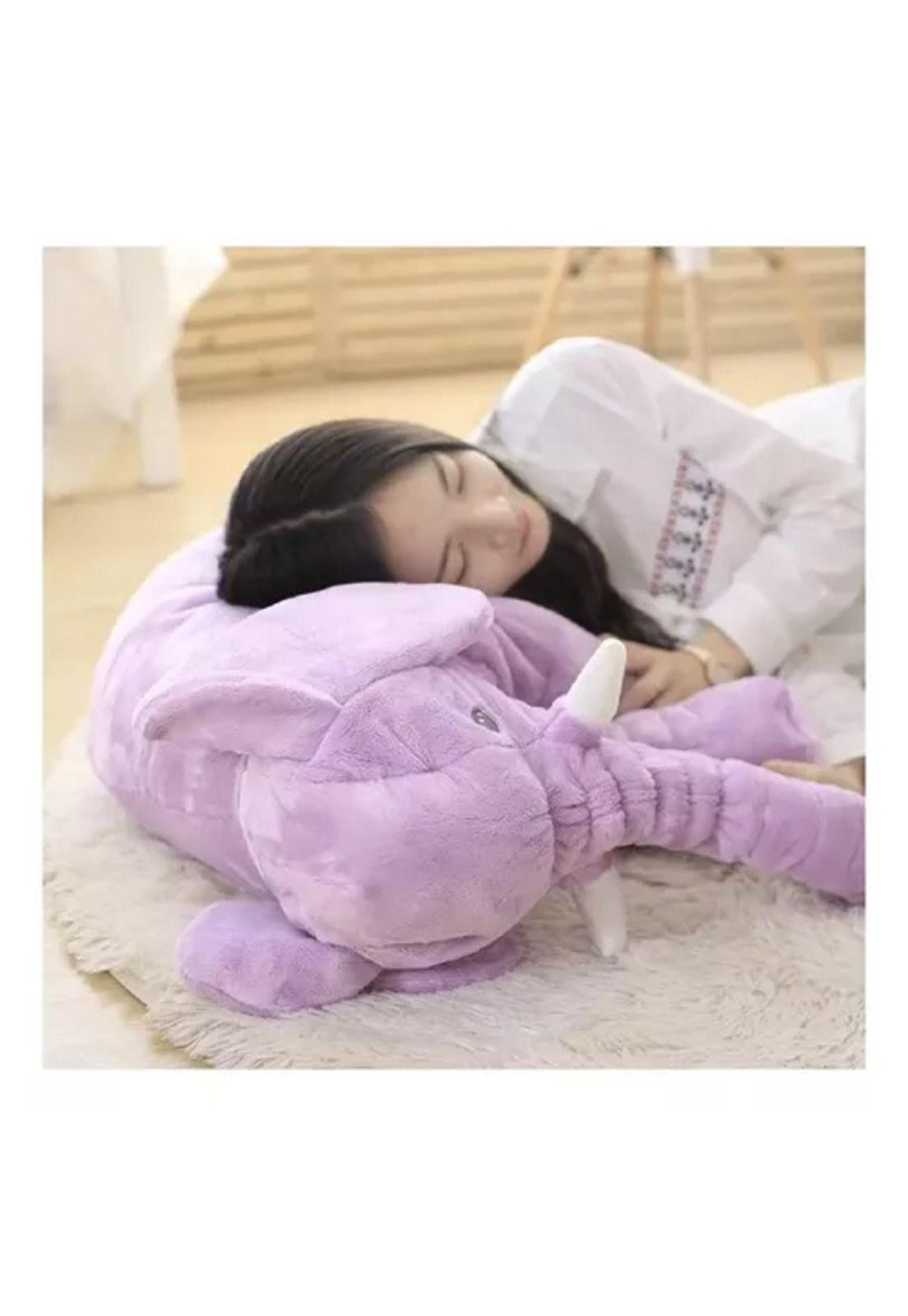 Peluche gigante elefante gris, almohada bebé, suave y liviano-6