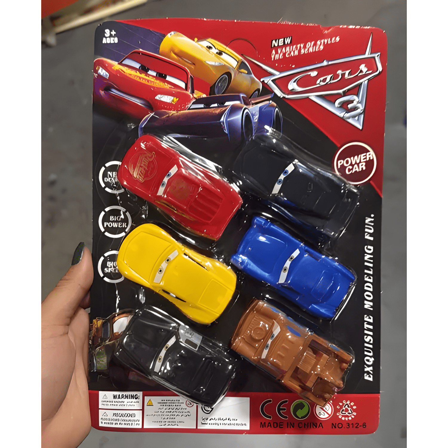 Set de 5 autitos Cars-4