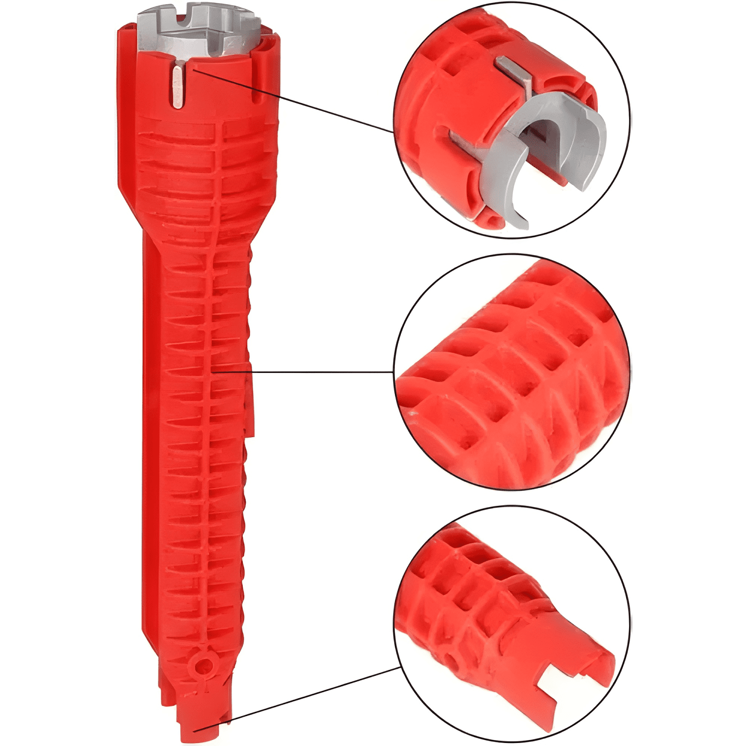 Llave inglesa gasfíter dado hexagonal francesa #1-3